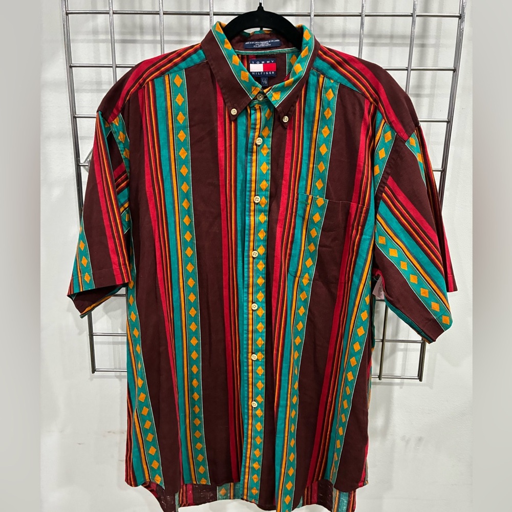 Tommy Hilfiger Colorful Striped Button-Up